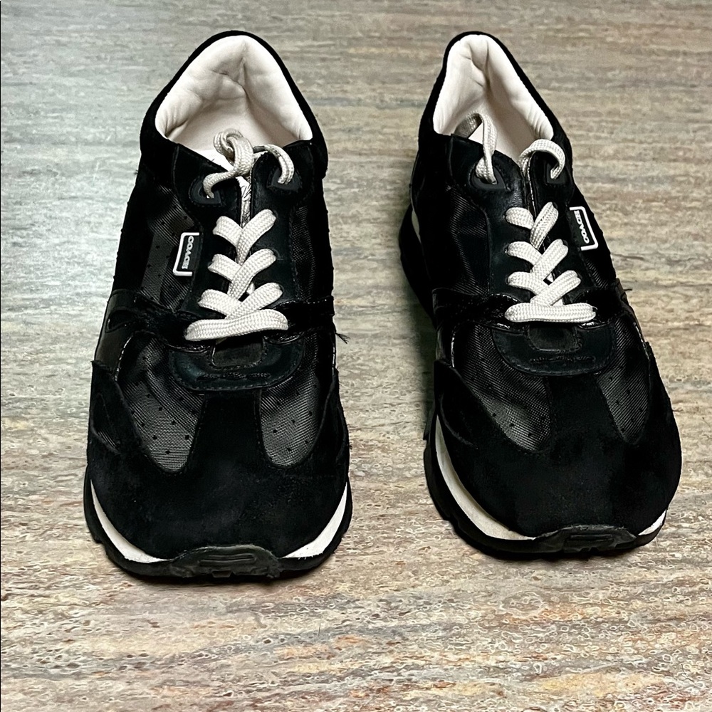 Coach Suede and see through mesh chunky rare sneakers